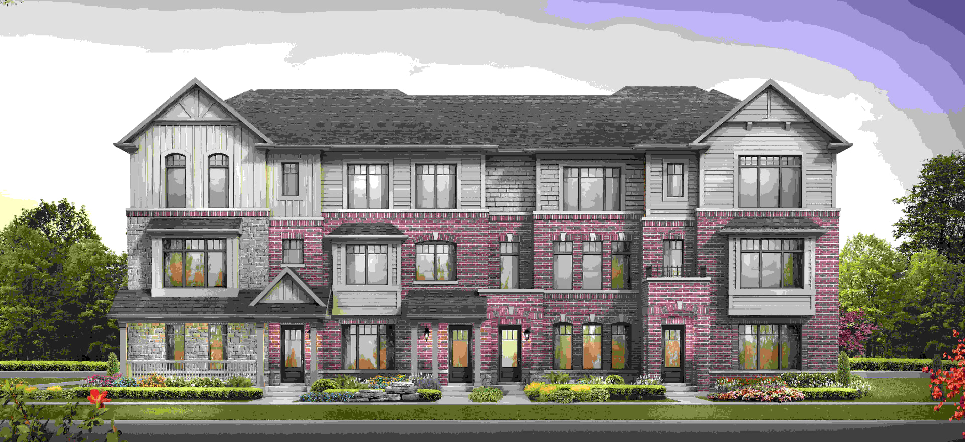 Trails of Whitevale — Freehold Townhomes collection; specific elevations vary
