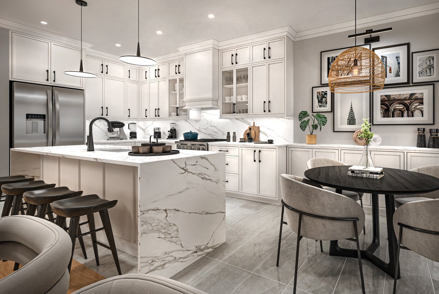 Trails of Whitevale kitchen rendering
